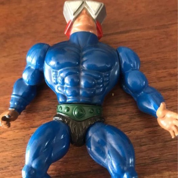 Blue Action Figure with Silver Visor - Picture 1 of 2